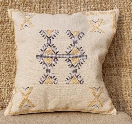 Tribal Geometric Embroidered Cushion